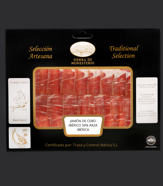 jamon cebo iberico 50 raza iberica corte artesanal