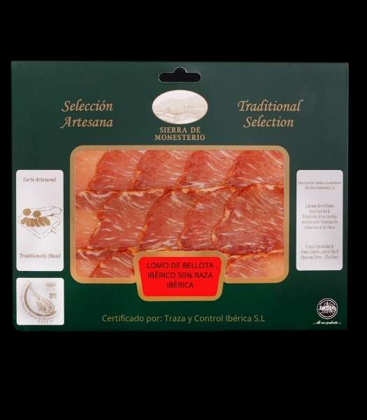 Lomo de Bellota Ibérico (50% Raza Ibérica) loncheado artesanal