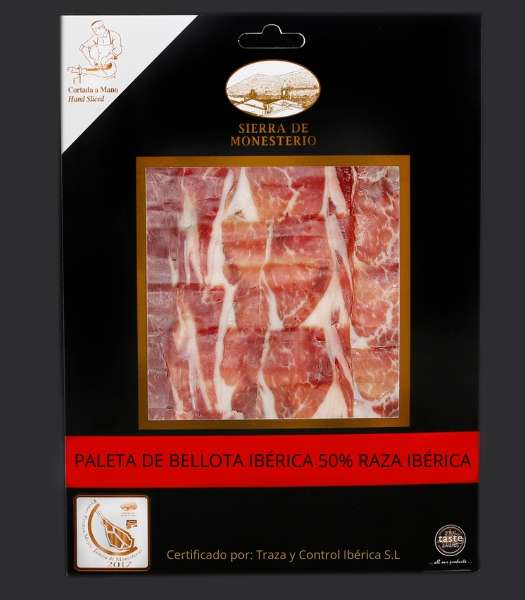 Paleta de Bellota Ibérica (50% Raza Ibérica) cortada a mano