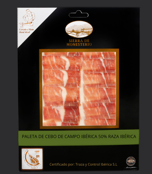 paleta cebo campo iberico 75 50 raza iberica cortado a mano